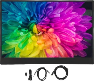 Draagbare monitor 14 inch zwart