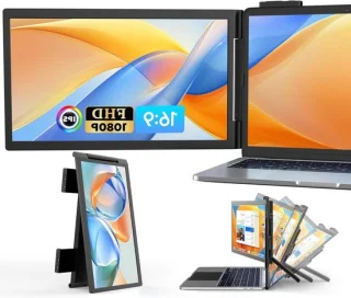 Draagbare monitor 14 inch zwart