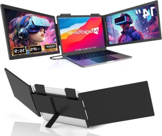 Draagbare monitor 14 inch zwart