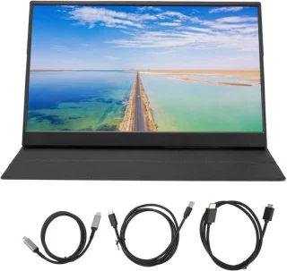 Draagbare monitor 156 inch FHD zwart