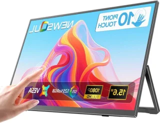 Draagbare monitor 15,6 inch FHD Zwart