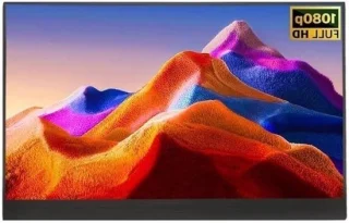 Draagbare monitor 15,6 inch full hd ips zilver