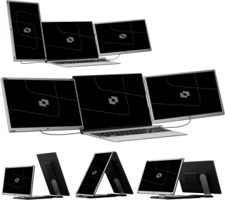 Draagbare monitor 156 inch grijs
