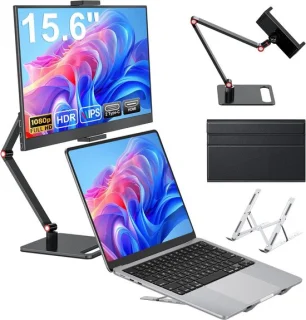 Draagbare monitor 15.6 inch zwart