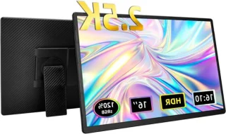 Draagbare monitor 16 inch - extern scherm - zwart