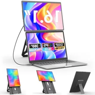 Draagbare monitor 16 inch FHD+ zwart