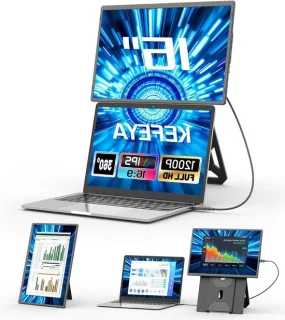 Draagbare monitor 16 inch FHD zwart