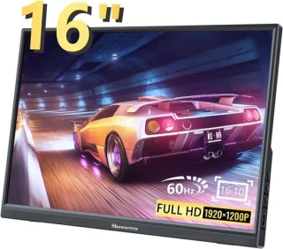 Draagbare monitor 16 inch zwart