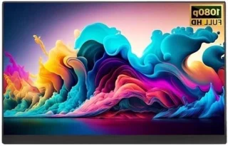 Draagbare monitor 185 inch zilver