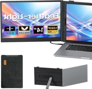 Draagbare Monitor Extender 14 inch FHD Zilver