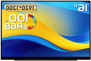 Draagbare monitor - extern scherm 16 inch zwart