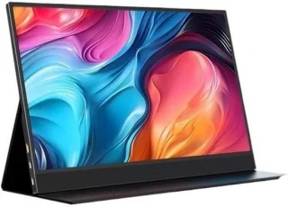 Draagbare monitor full hd 15 inch zwart