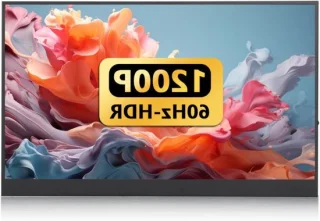 Draagbare touchscreen monitor 16 inch zilver