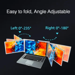 Draagbare Triple Monitor Extender voor laptops 15–17,3 inch