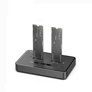 DrPhone DataBridge M.2 NVMe Dual-Bay SSD Docking Station