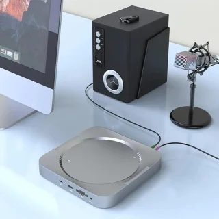 DrPhone MH483 USB C Docking Station met 2.5 inch HDD/SSD Behuizing Zilver
