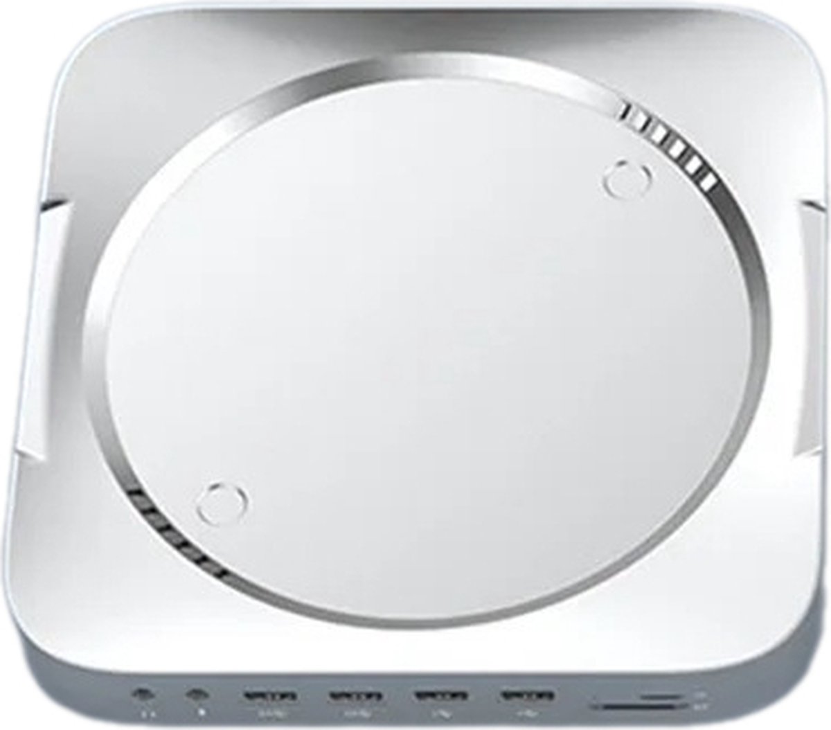 DrPhone MH483 USB C Docking Station met 2.5 inch HDD/SSD Behuizing Zilver