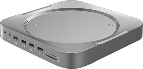 DrPhone MH483 USB C Docking Station met 2.5 inch HDD/SSD Behuizing Zilver