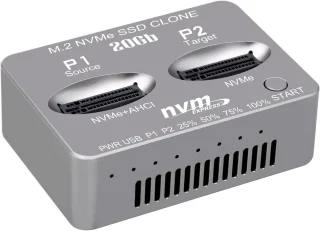 Dual-Bay M.2 NVMe SSD Kloner Dockingstation
