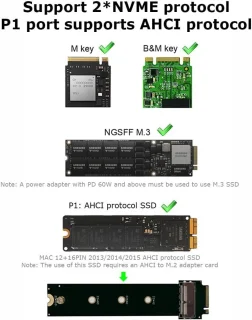 Dual-Bay M.2 NVMe SSD Kloner Dockingstation
