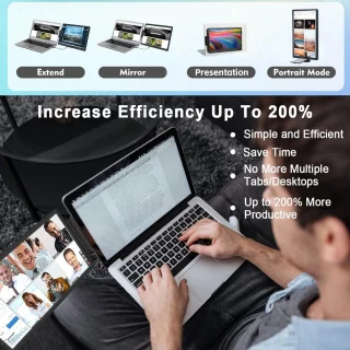 Wat vinden we goed aan de Dual Monitor 14,1 inch