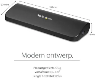 Dual-monitor dockingstation voor laptop