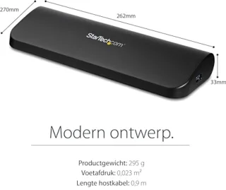 Dual-monitor dockingstation voor laptop