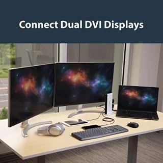 Dual-monitor USB 3.0 dockingstation voor Mac en Windows