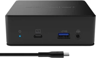 Dubbele display dock laptop hub zwart