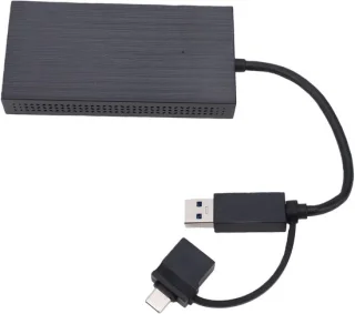 Dubbele HDMI adapter zwart