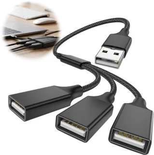 Elzusha USB-splitter 3-in-1