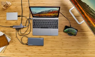 Epico Laptop Dock & Poortreplicator Type-C Zwart/Zilver