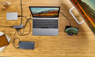 Epico Laptop Dock & Poortreplicator Type-C Zwart/Zilver