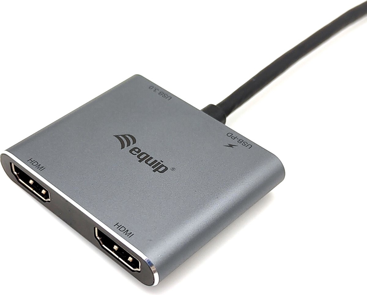 Equip 133484 USB Type-C Hub 3.2 Gen 1 Zilver