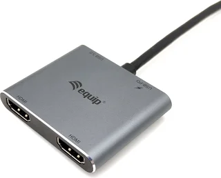 Equip 133484 USB Type-C Hub 3.2 Gen 1 Zilver