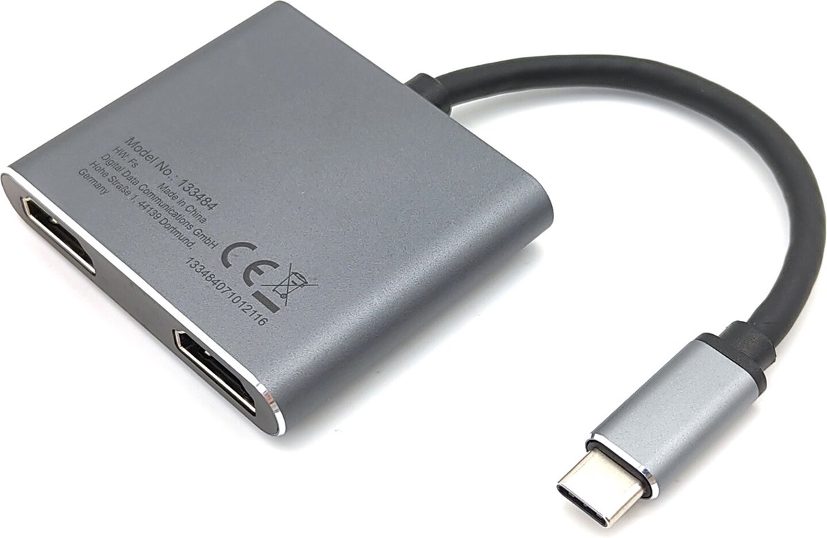 Equip 133484 USB Type-C Hub 3.2 Gen 1 Zilver