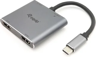 Equip 133484 USB Type-C Hub 3.2 Gen 1 Zilver