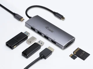 Equip USB-C (mannelijk) 7-in-1 Adapter/Dockingstation