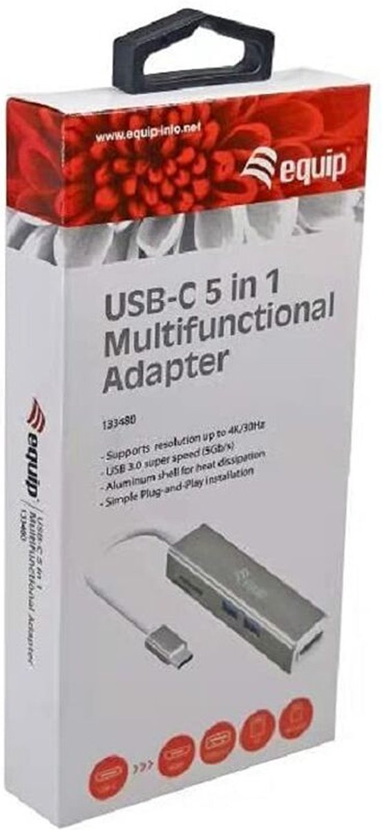 Equip USB Hub 133480 Grey