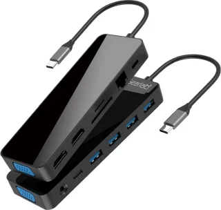 eSTUFF GLB235470 Laptop Dock Zwart
