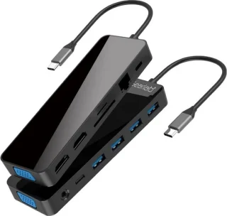 eSTUFF GLB235470 Laptop Dock Zwart