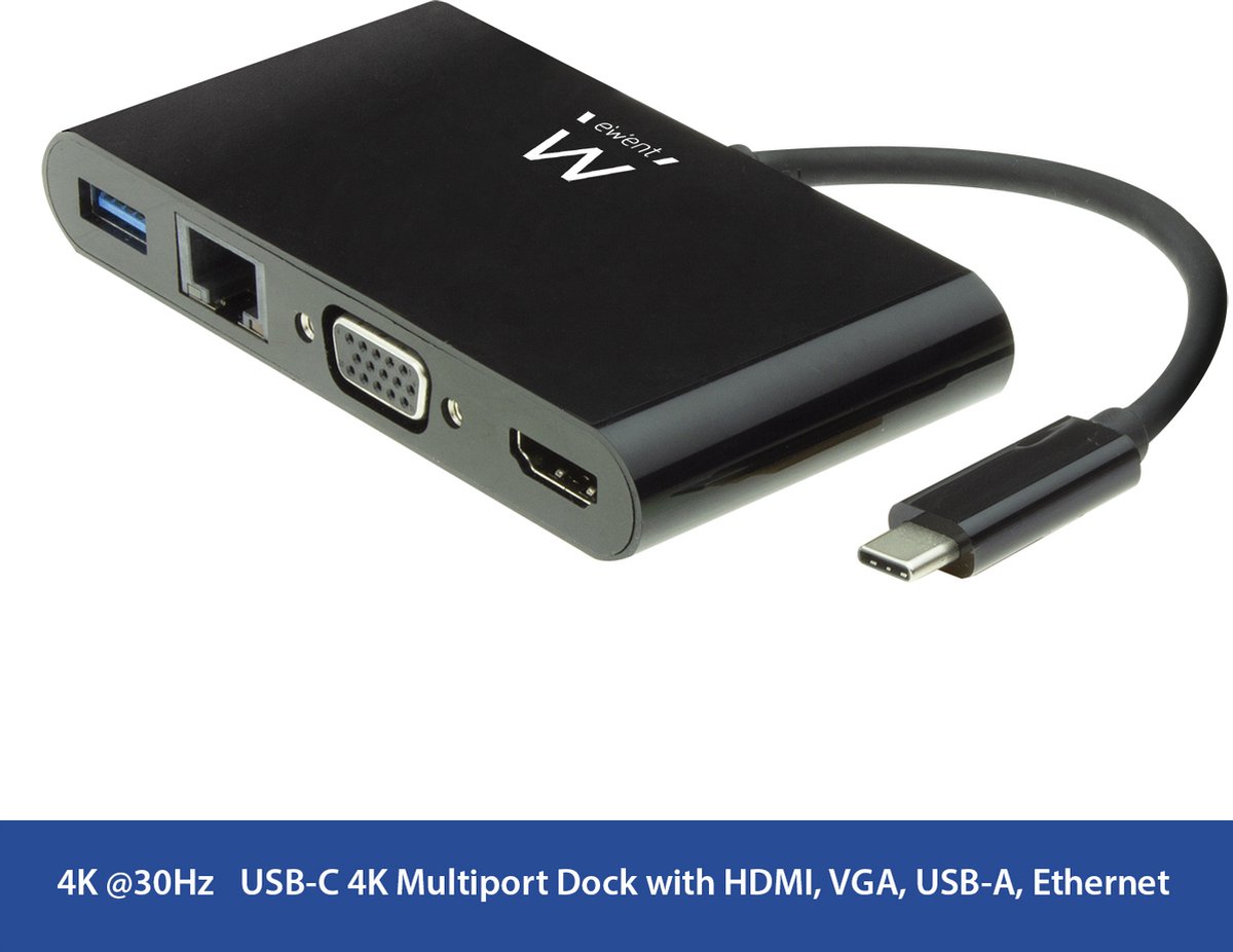 EW9827 USB-C multiport adapter HDMI VGA Ethernet USB hub
