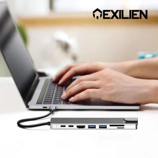 Exilien USB-C Hub - Grijs