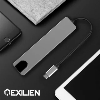 Exilien USB-C Hub - Grijs