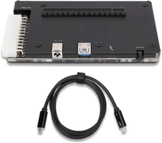 Externe gpu dock - 4 grafische kaarten - pcie 16x - grijs