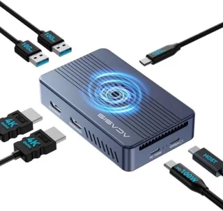 Externe SSD dock zilver