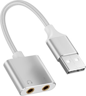 De Externe USB-geluidskaart - wit in één oogopslag