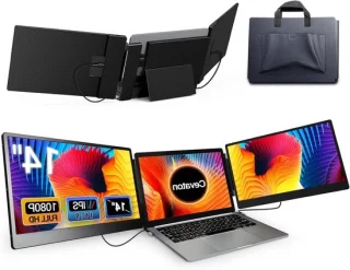 Extra monitor 14 inch Full HD IPS zwart