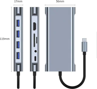 Ferfito Aluminium 11-in-1 USB-C Hub