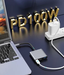 Ferfito Aluminium 3-in-1 USB-C Hub